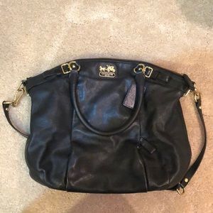 Authentic Coach Madison Black Leather Coach Bag